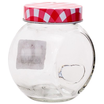 Consol Broadway Jar With Red & White Lid 